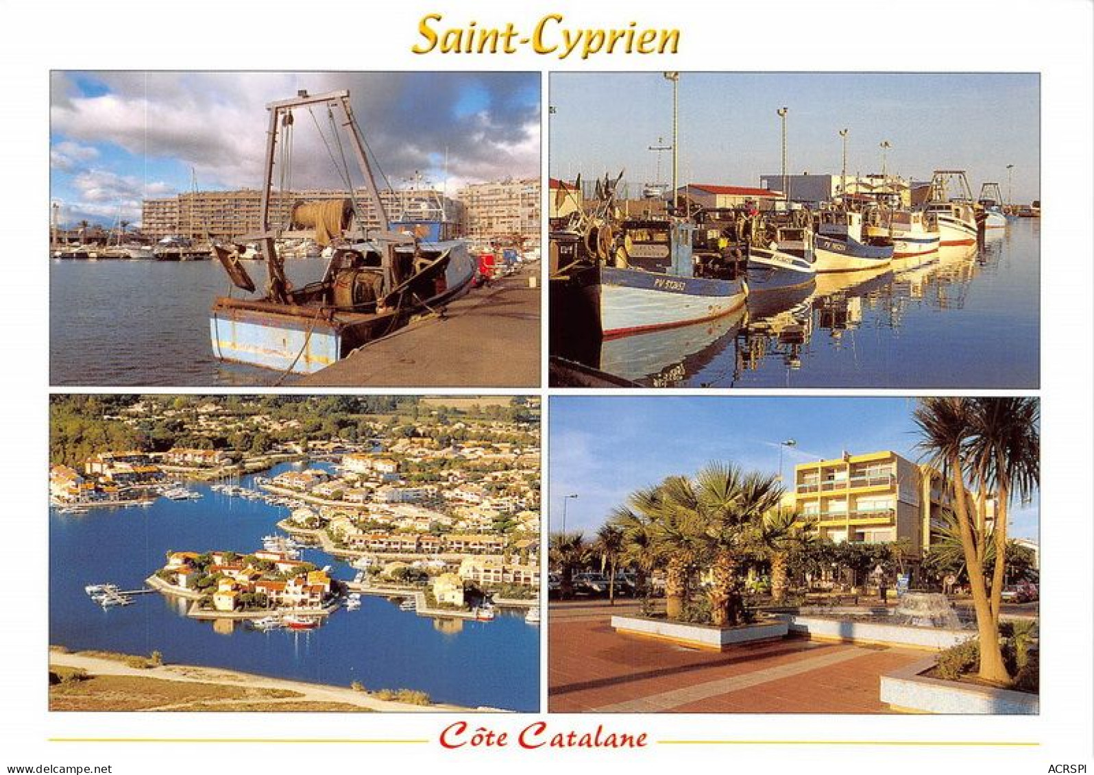 SAINT CYPRIEN Autour Du Port Vue Aerienne Des Capellans 8(scan Recto-verso) MA1350 - Saint Cyprien