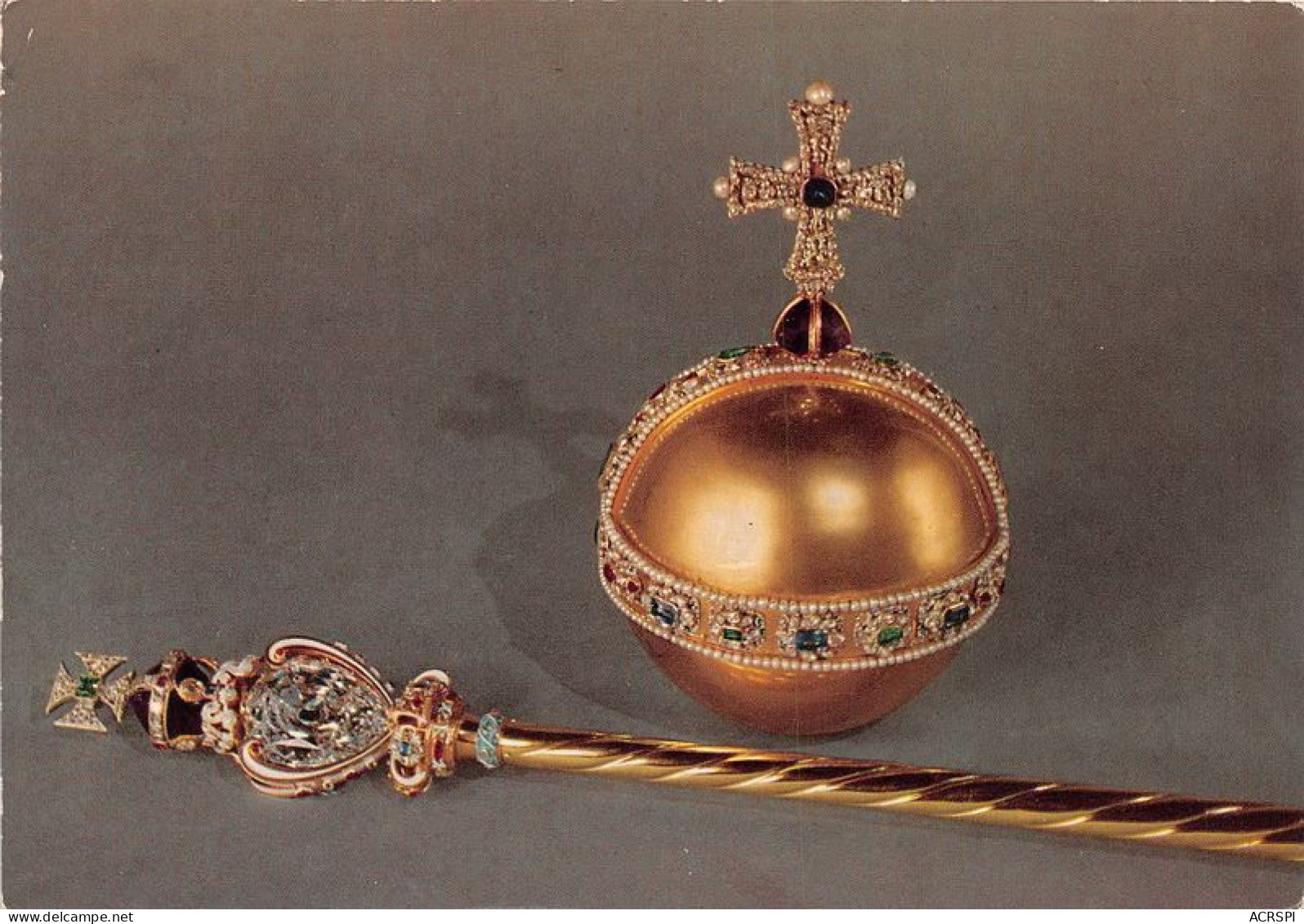 The Sovereign S Orb And Head Of The Sovereign S Sceptre With The Cross 22(scan Recto-verso) MA1344 - Andere & Zonder Classificatie