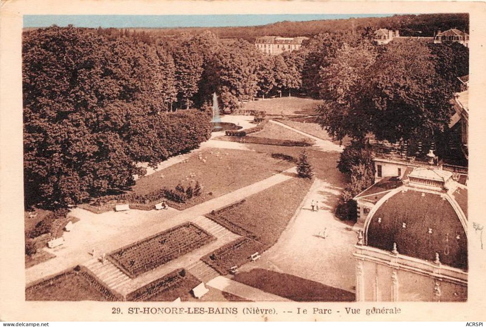 ST HONORE LES BAINS Le Parc Vue Generale 15(scan Recto-verso) MA1342 - Saint-Honoré-les-Bains