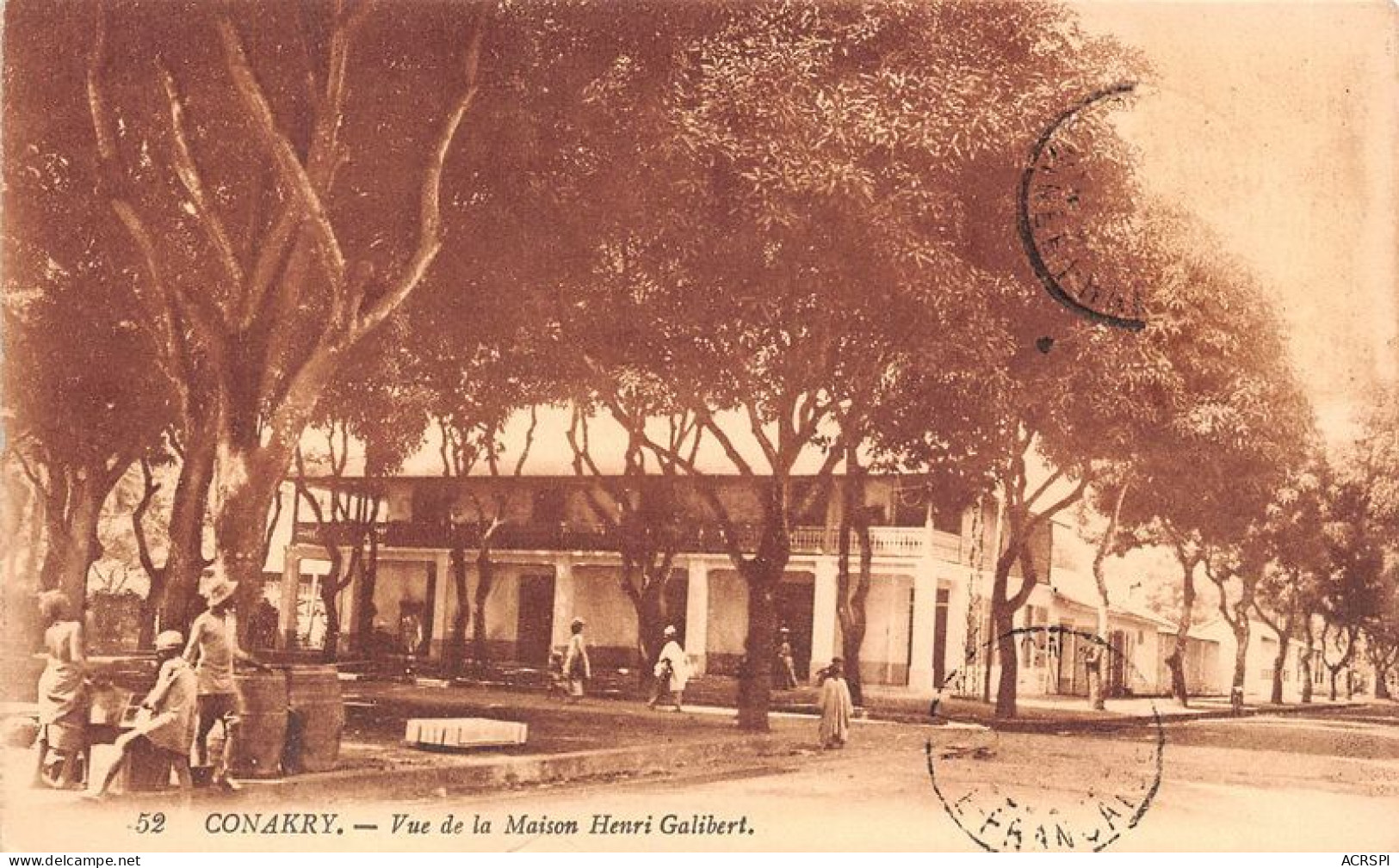 GUINEE FRANCAISE CONAKRY Vue De La Maison Henri Galibert 15(scan Recto-verso) MA1385 - French Guinea