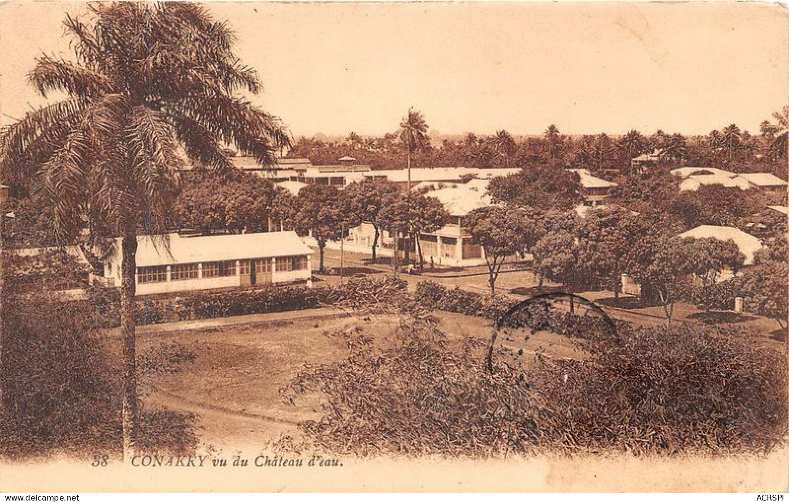 GUINEE FRANCAISE CONAKRY Vue Du Chateau D Eau 16(scan Recto-verso) MA1385 - Guinée Française