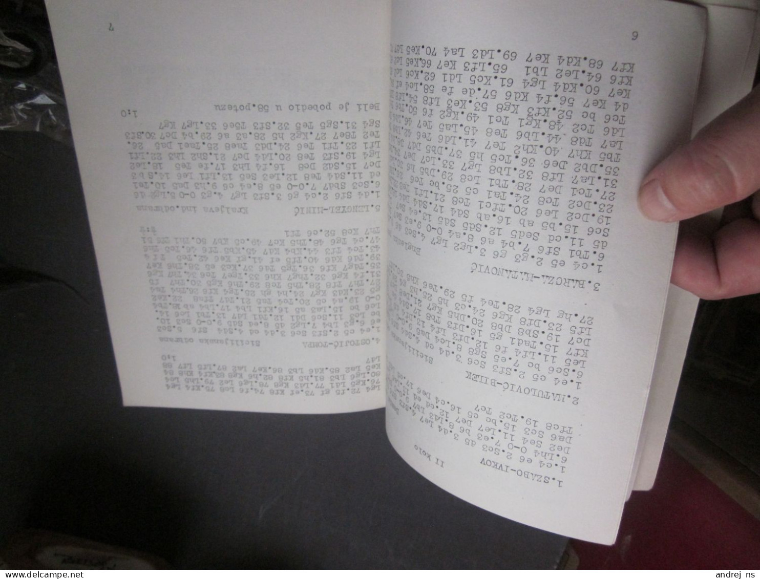 Sahovski Savez Jugoslavije Chess Federation Of Yugoslavia Jugoslavija Rumunija Madjarsja Jugoslavija 1968 - Programma's