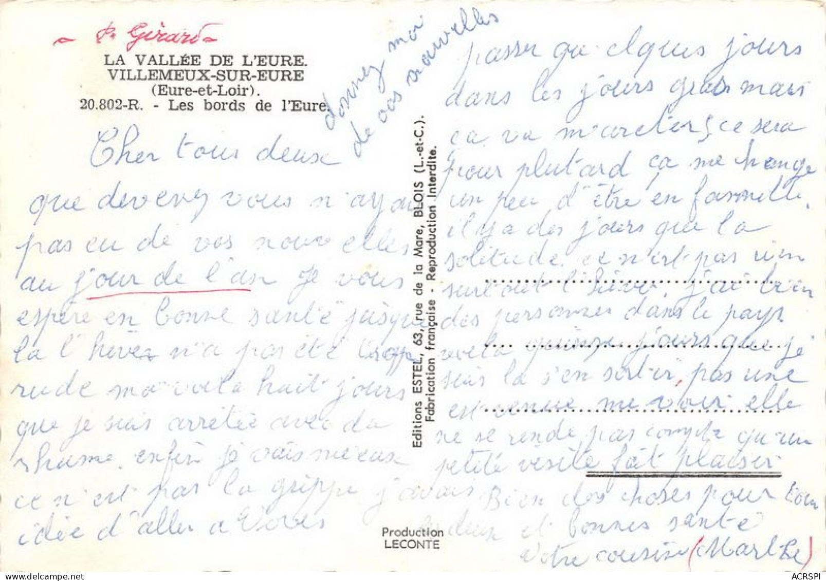 VILLEMEUX SUR EURE Les Bords De L Eure 29(scan Recto-verso) MA1376 - Villemeux-sur-Eure