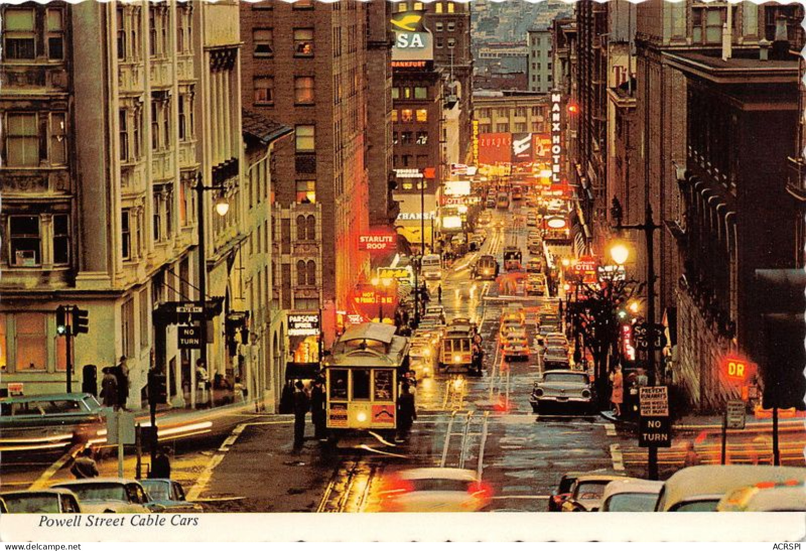 Busy Cable Cars Climb The Steep Powell Street Cable Cars SAN FRANCISCO 27(scan Recto-verso) MA1371 - San Francisco