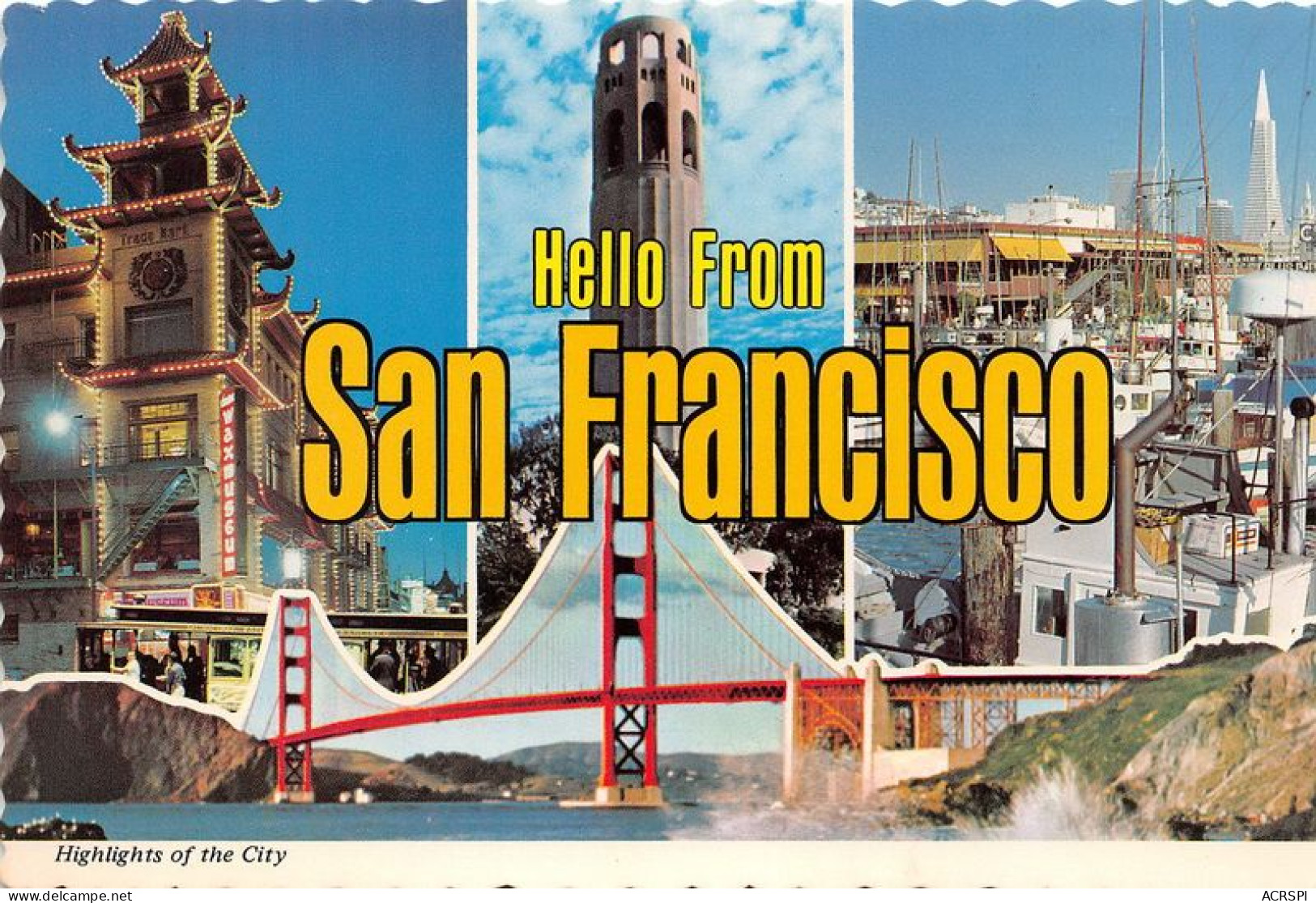 HELLO FROM SAN FRANCISCO A Big Hello 20(scan Recto-verso) MA1371 - San Francisco