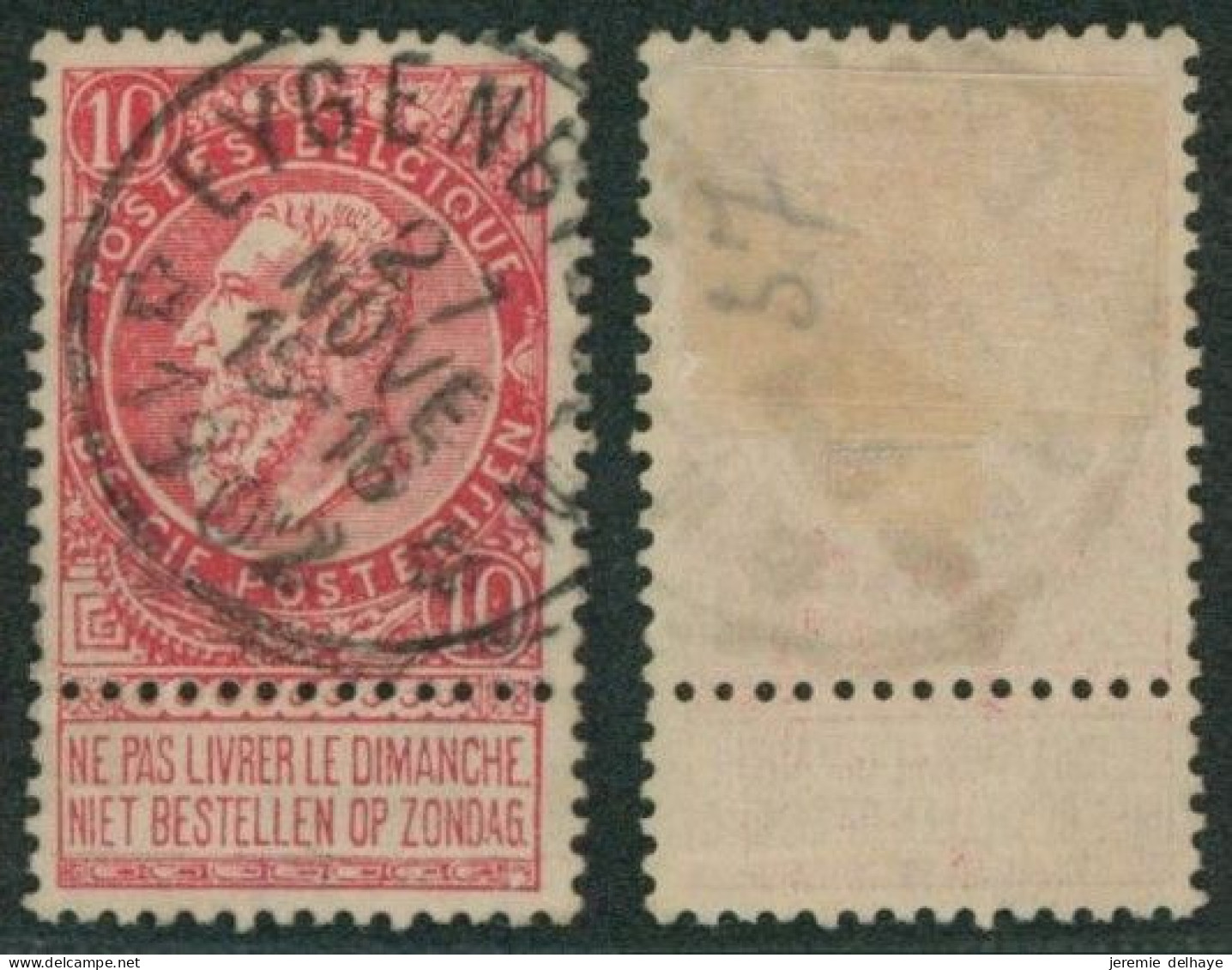 Fine Barbe - N°58 Obl Relais "Eygenbilsen" (T1L)  // (AD) - 1893-1900 Fine Barbe