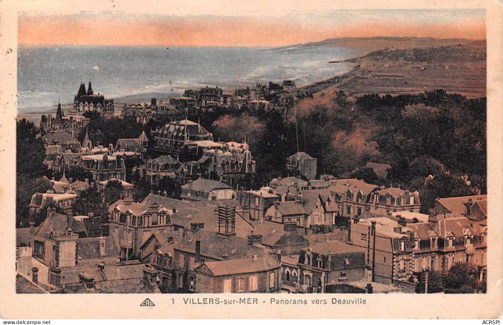 VILLERS SUR MER Panorama Vers Deauville 22(scan Recto-verso) MA1370 - Villers Sur Mer