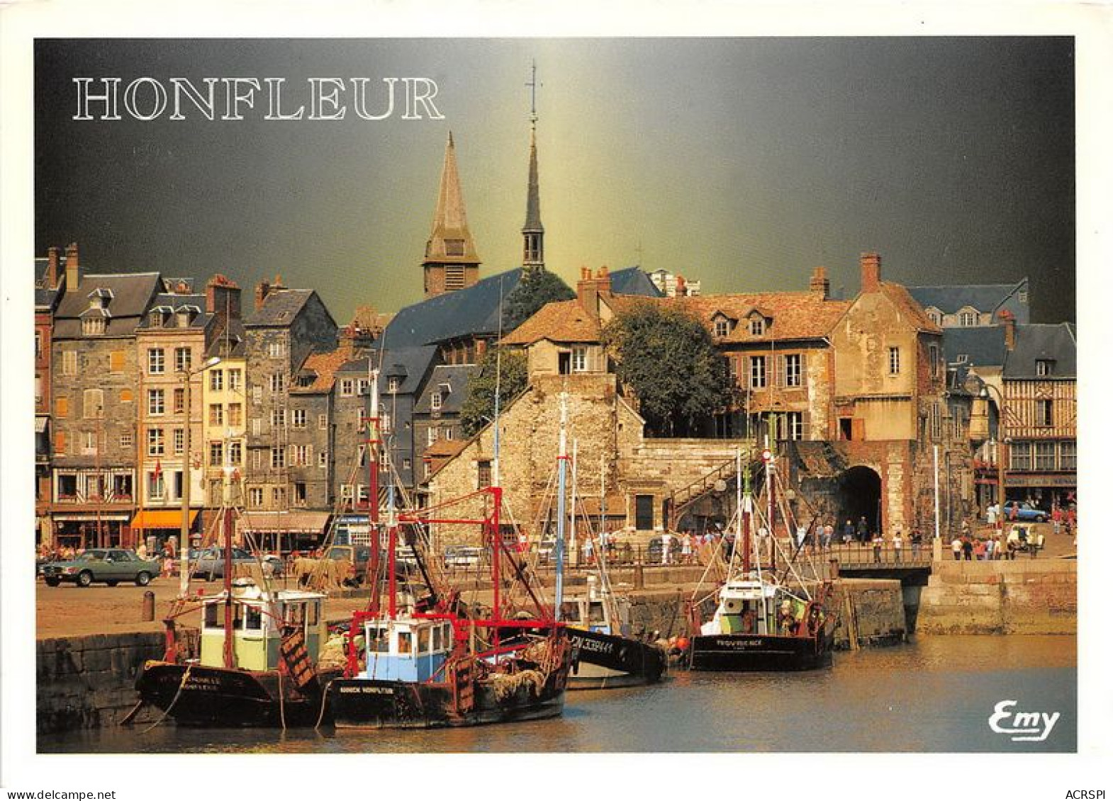 HONFLEUR L Avant Port La Lieutenance Le Quai Sainte Catherine 16(scan Recto-verso) MA1370 - Honfleur