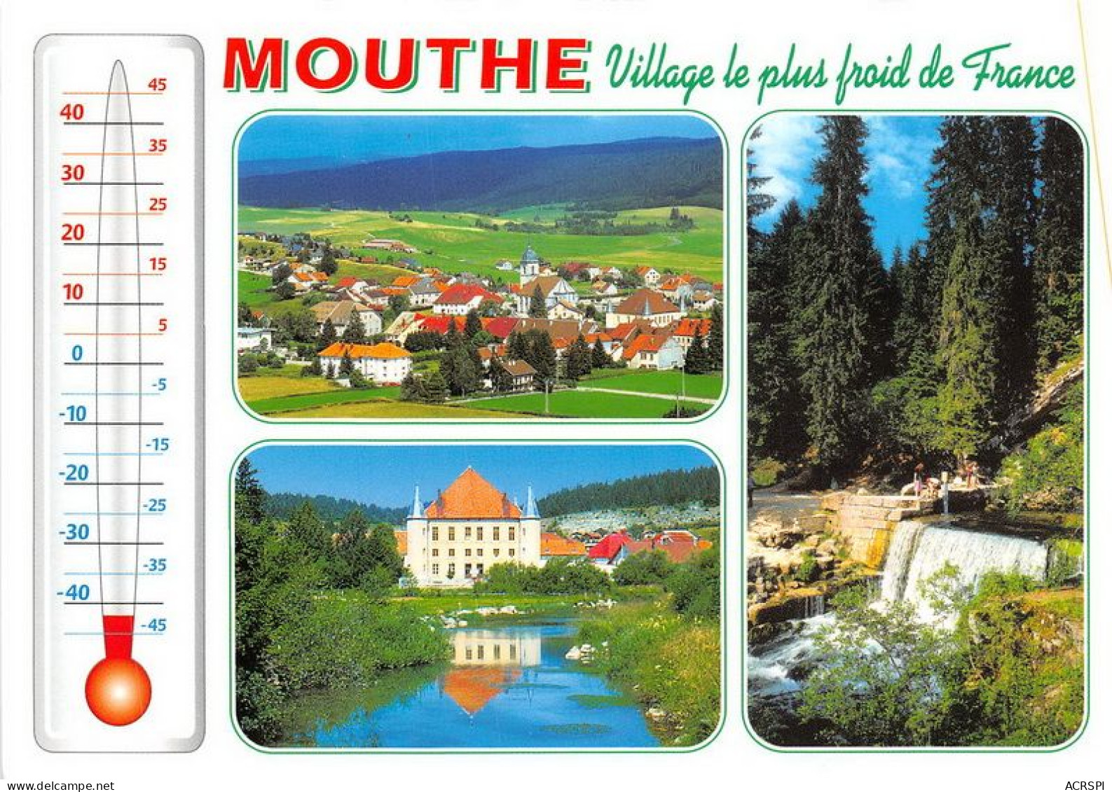 MOUTHE Village Le Plus Froid De France 5(scan Recto-verso) MA1368 - Mouthe
