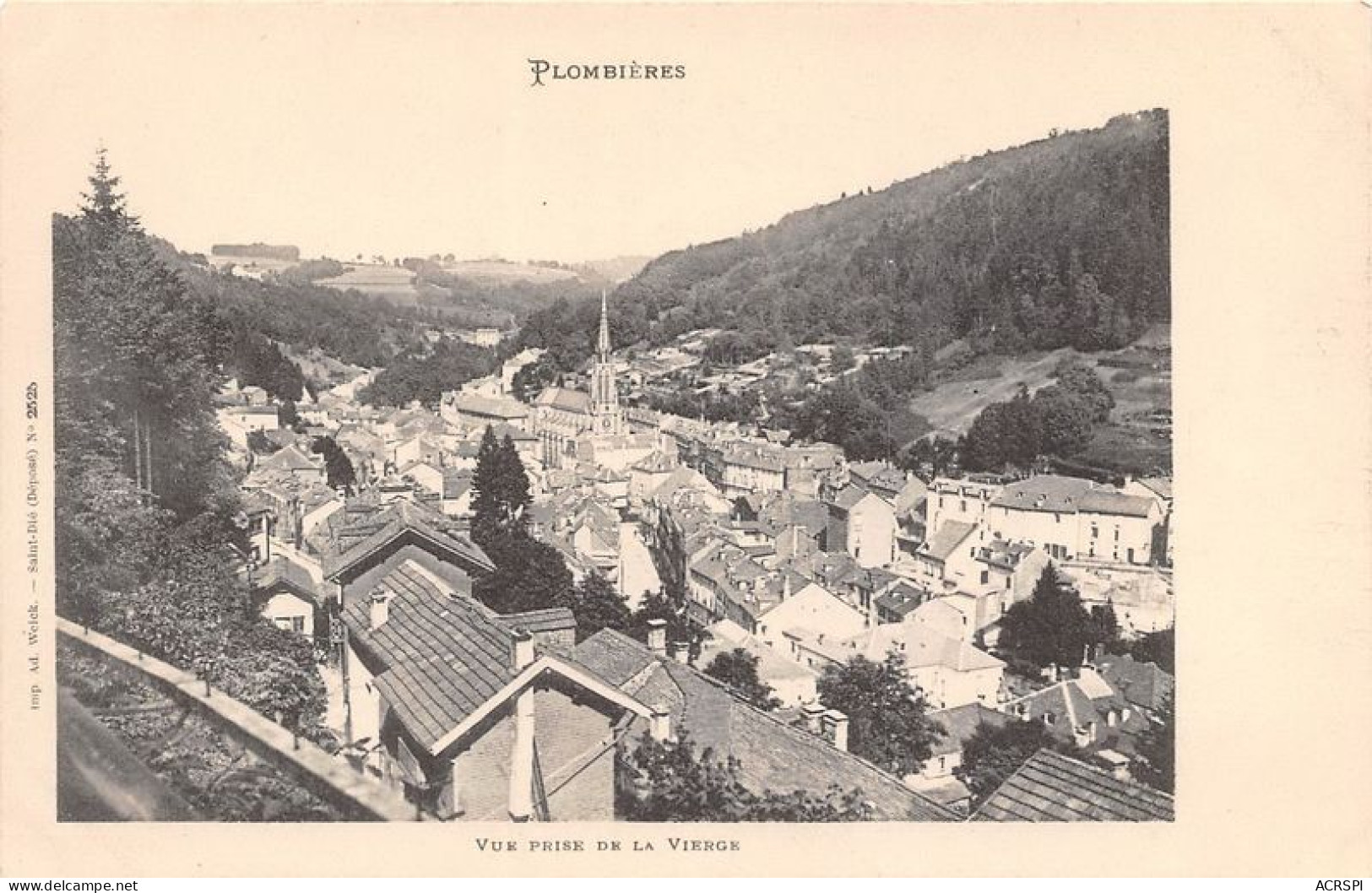 PLOMBIERES Vue Prise De La Vierge 14(scan Recto-verso) MA1365 - Plombieres Les Bains