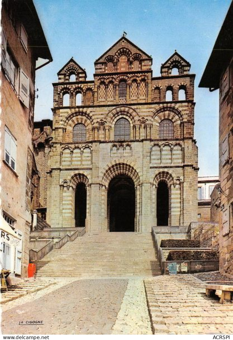 LE PUY Ville Sainte Ville D Art Facade De La Cathedrale Notre Dame 16(scan Recto-verso) MA1397 - Le Puy En Velay