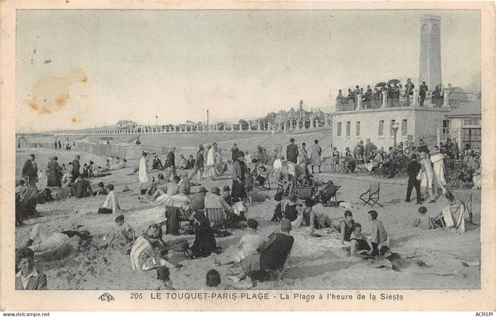 LE TOUQUET PARIS PLAGE La Plage A L Heure De La Sieste 6(scan Recto-verso) MA1392 - Le Touquet