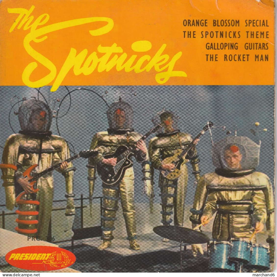 The Spotnicks Vol 1 Président Prc 306 Orange Blossom Spécial/the Spotnick Theme/galloping Guitars/the Rocket Man - Otros - Canción Inglesa