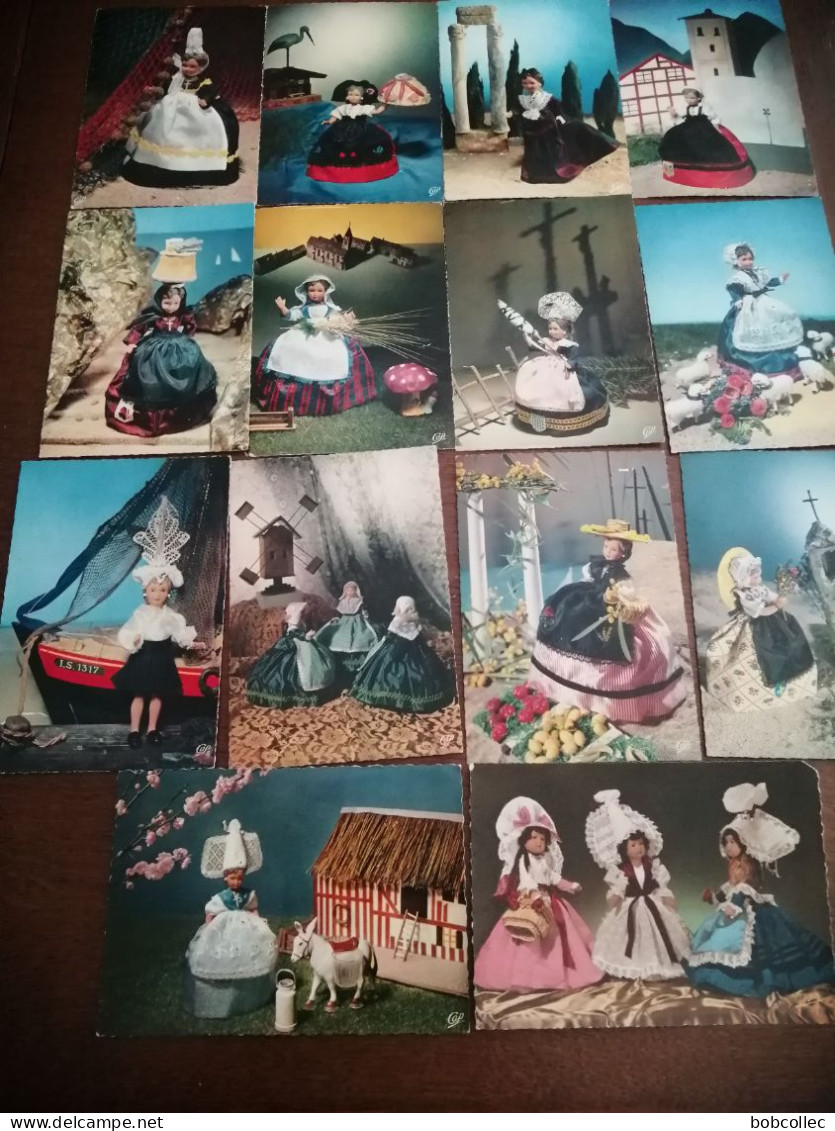 LES ATTRAITS DE LA FRANCE: Poupées "BELLA" - Lot De 13 Cartes - Collections & Lots