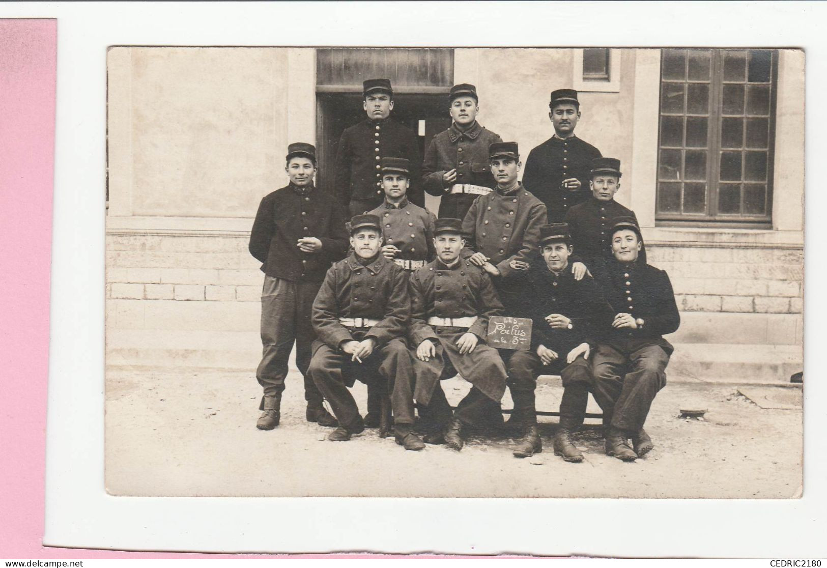 CARTE PHOTO GROUPEMENT DE SOLDATS - Photographs