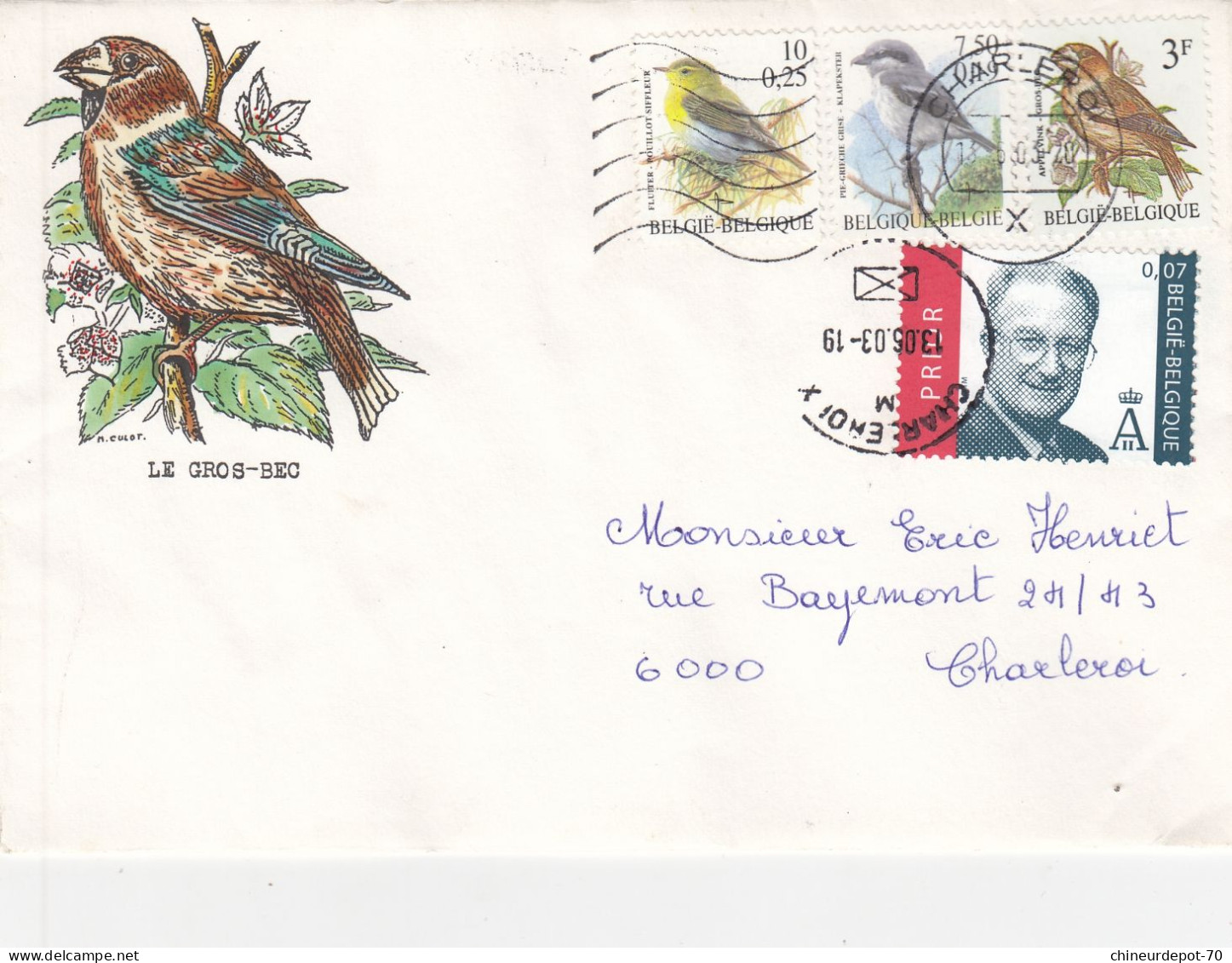 OISEAUX BUZIN  LE GROS BEC - 1985-.. Vogels (Buzin)