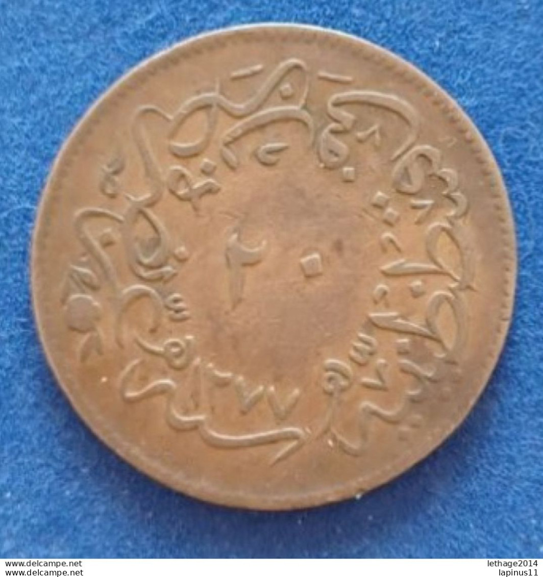 COIN Türkei OTTOMAN TURKEY 20 Para AH 1277-1 (1861) ABDUL AZIZ - Turquie