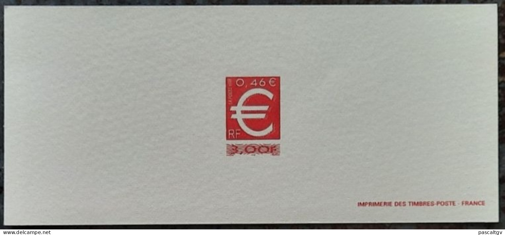 1999 - Imprimerie Des Timbres Poste - ** Le Timbre EURO - 3214 ** - LUXE - - Documents De La Poste