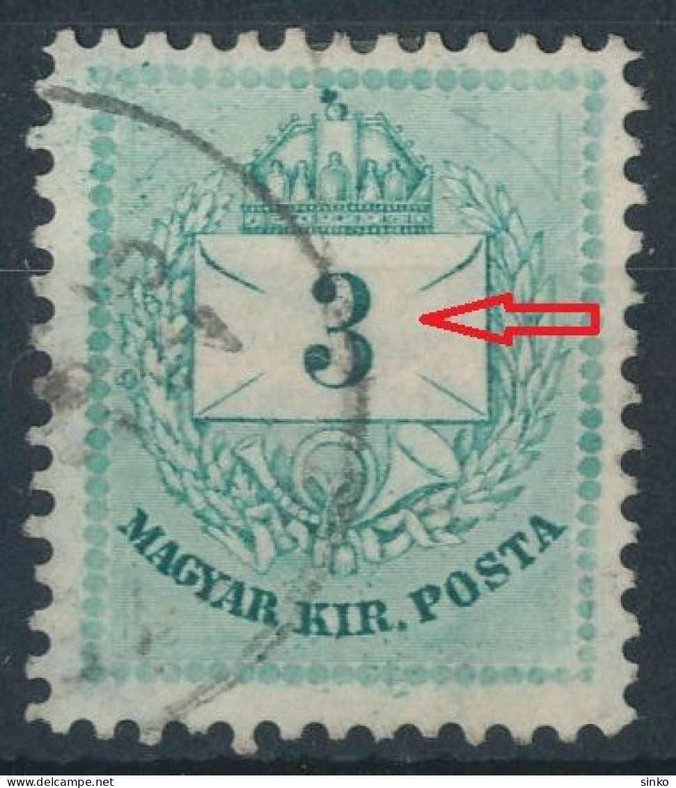 1881. Colour Number Krajcar 3kr Stamp - ...-1867 Prefilatelia