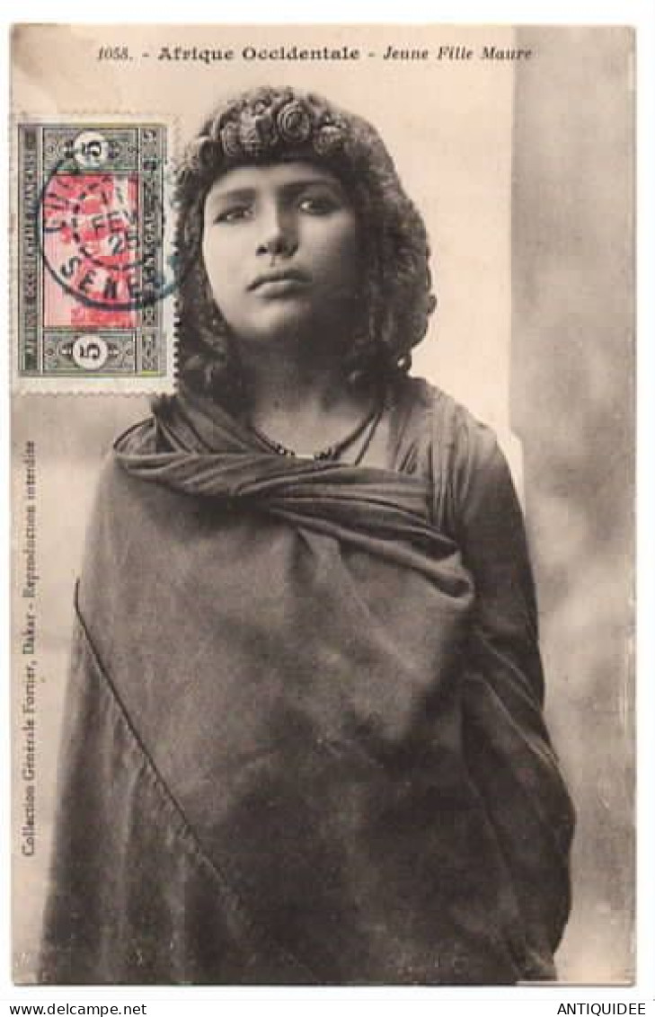 Jeune Fille Maure - (11 FEVRIER 1925) - BEAU TIMBRE - - Senegal
