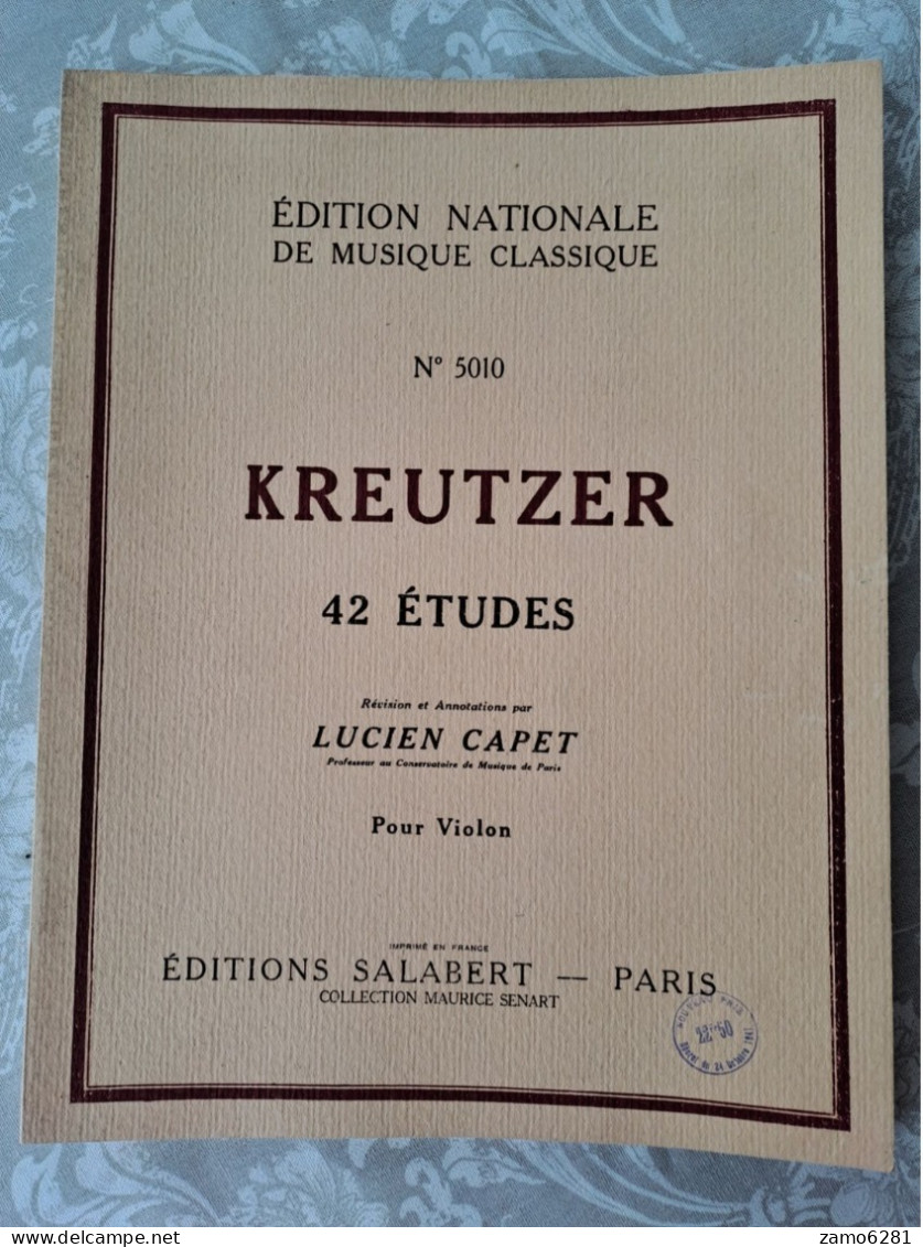 Editions Salabert - 12 Valses De J. Strauss Et Kreutzer 42 études - Pour Violon (le Lot) - S-U