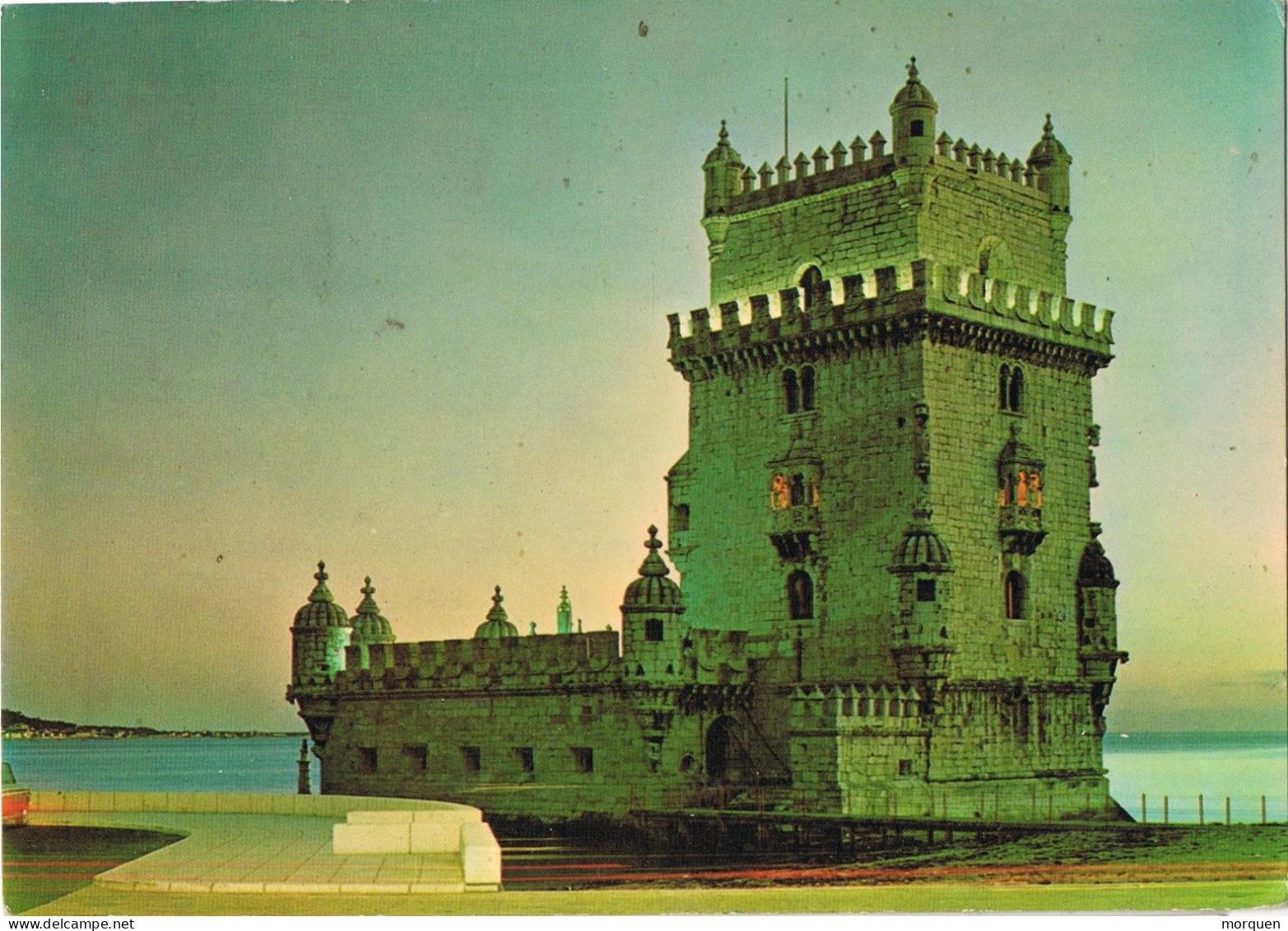 54806. Postal AMORA (Poretugal) 1969. Vista Torre De Belem De Lisboa - Cartas & Documentos