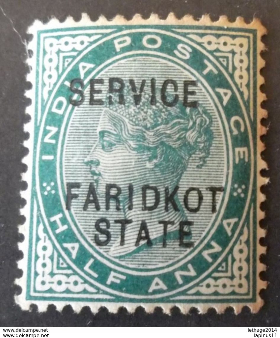 ETATS PRINCIERS D INDE FARIDKOT STATE 1886 QUEEN VICTORIA IV SERVICE India Protectorates English MNH - Faridkot