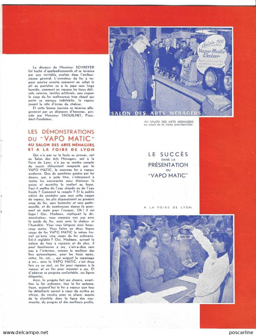 Revue Calor, ça Va, ça Va , N°3,1953,  16 Pages, Fer à Repasser, Vapo Matic , 9 Scans - Andere & Zonder Classificatie