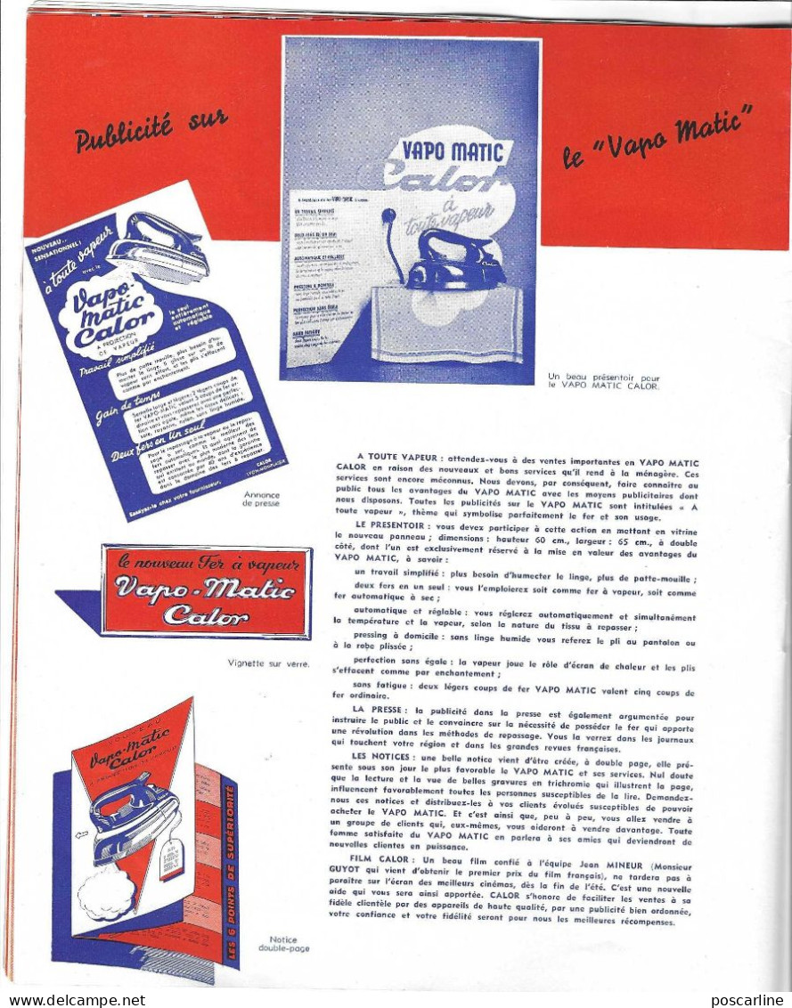 Revue Calor, ça va, ça va , n°3,1953,  16 pages, Fer à repasser, Vapo Matic , 9 scans