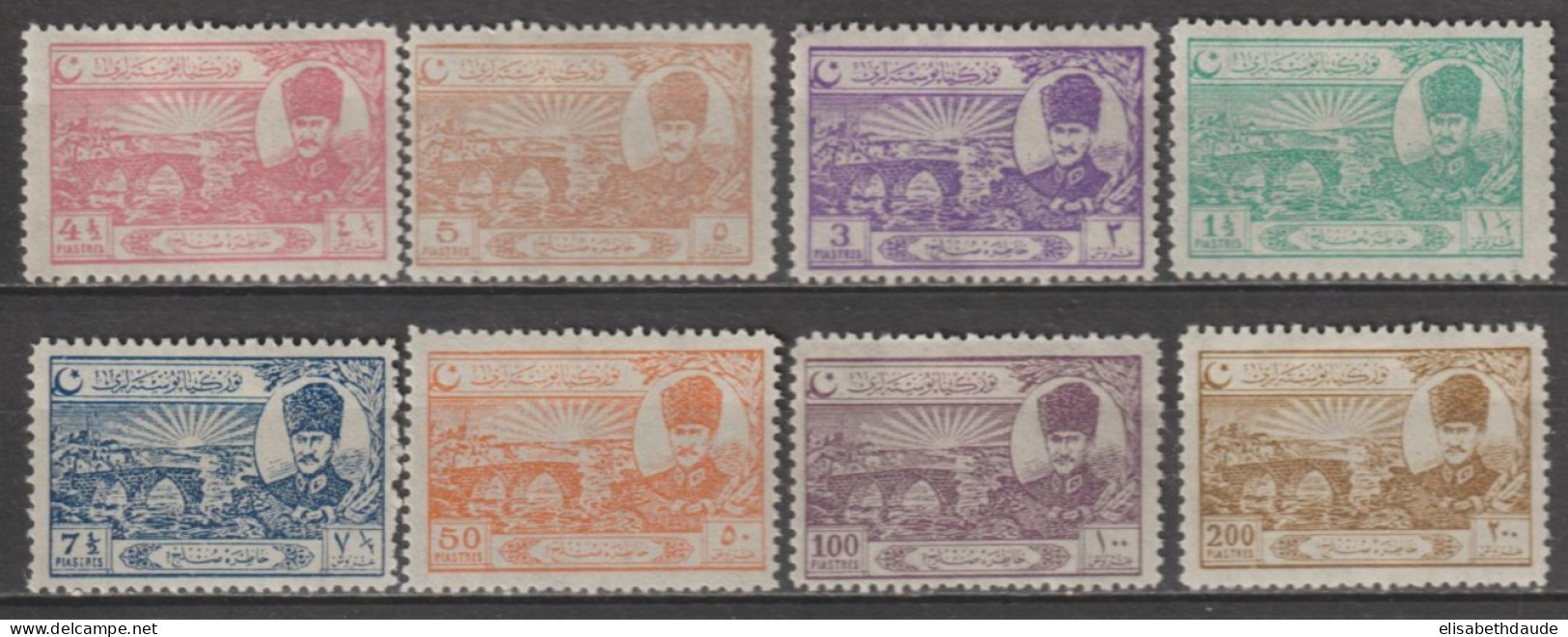 1924 - TURQUIE - SERIE COMPLETE YVERT N°687/694 * MLH - COTE = 225 EUR - Nuovi