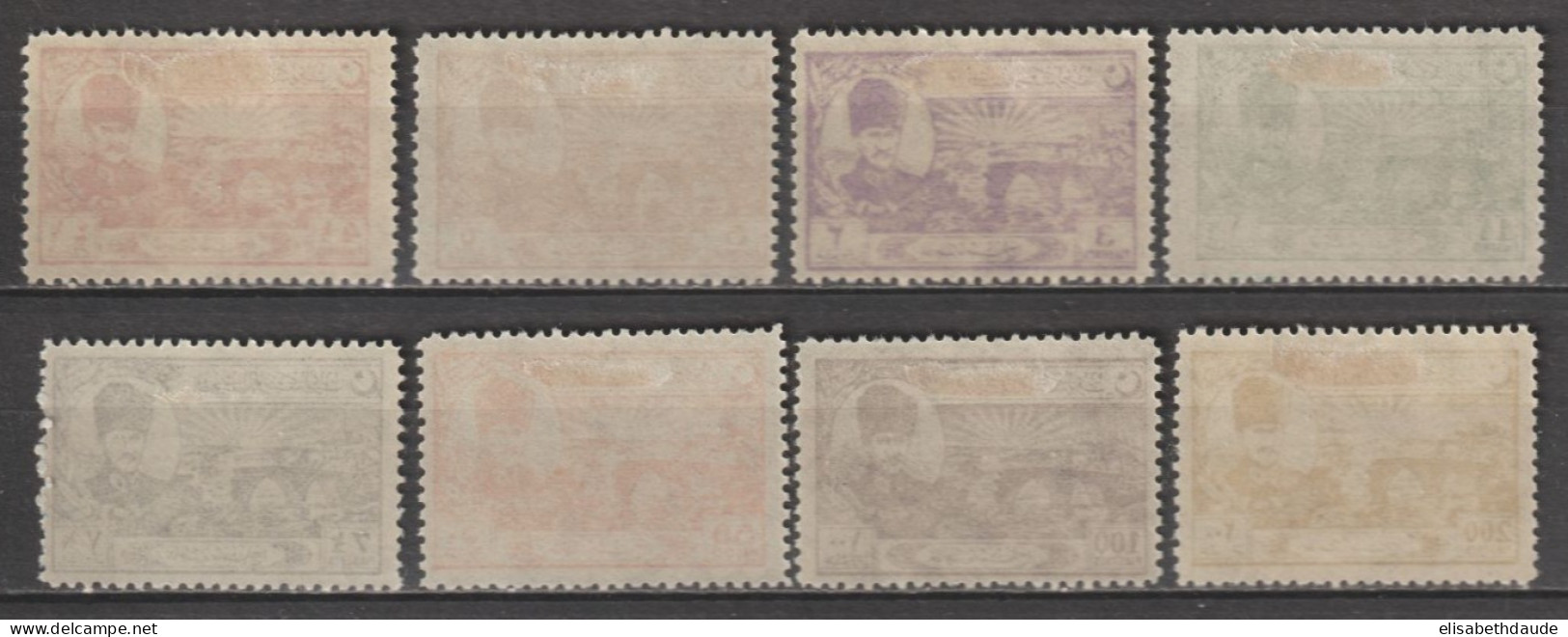 1924 - TURQUIE - SERIE COMPLETE YVERT N°687/694 * MLH - COTE = 225 EUR - Nuevos