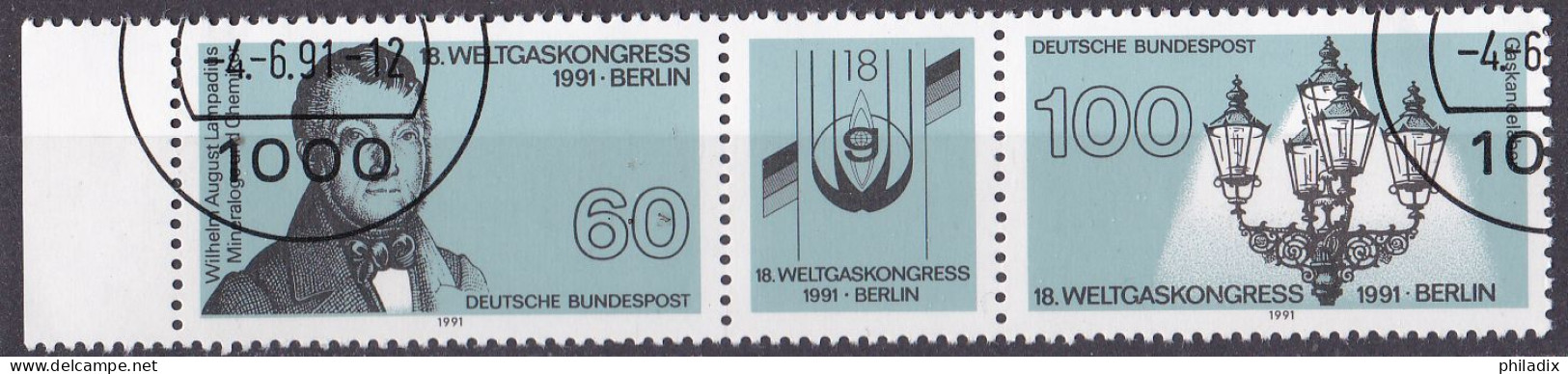 # (1537-1538) BRD 1991 Weltkongress Berlin O/used (A-5-7) - 1991-2000