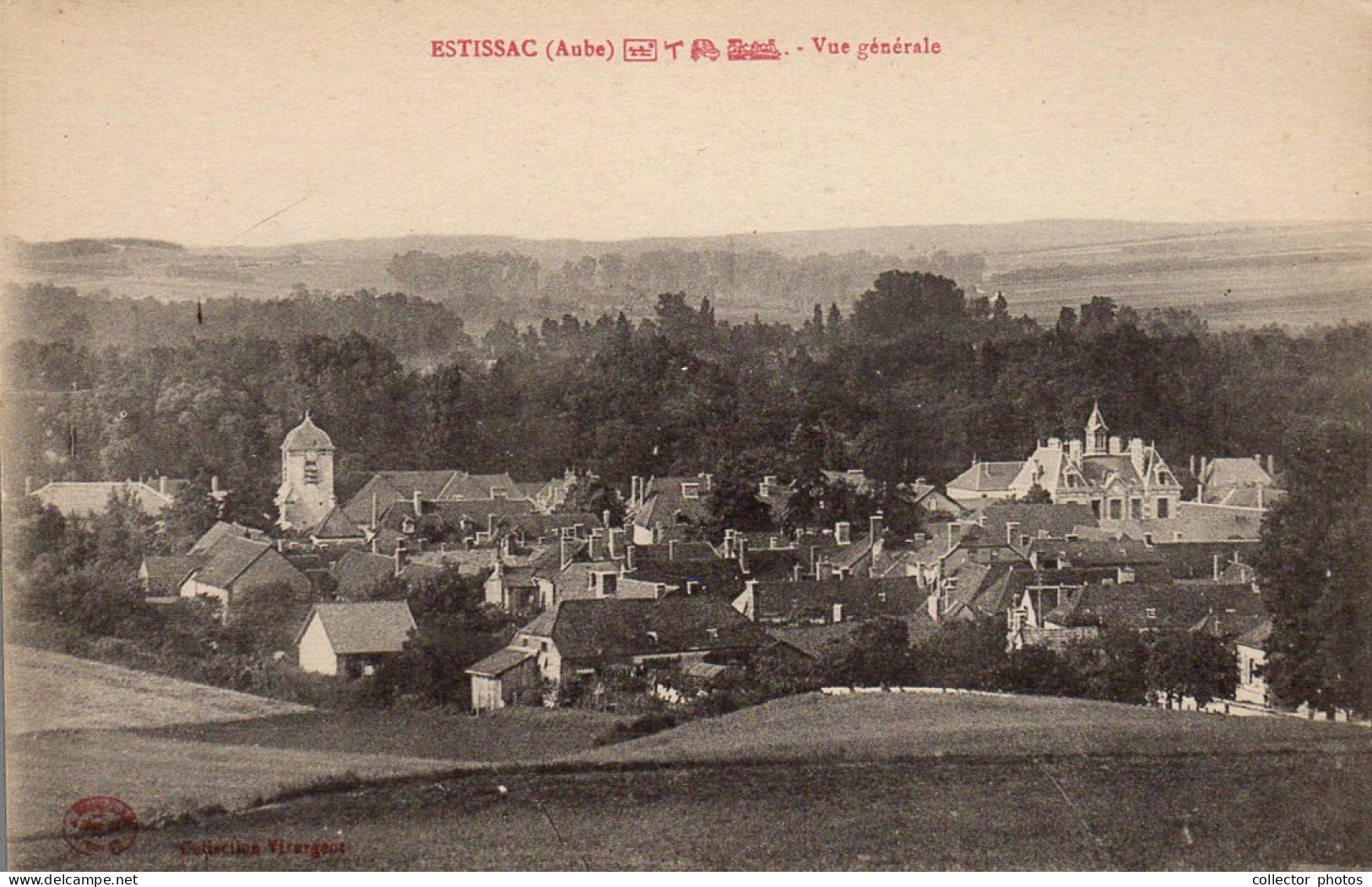 Estissac (Aube), France 1900s. Set Of 5 Unused Genuine Postcards [de42665] - Collections & Lots