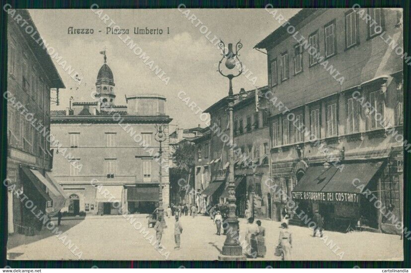 Arezzo Città Piazza Umberto I Cartolina WX1382 - Arezzo