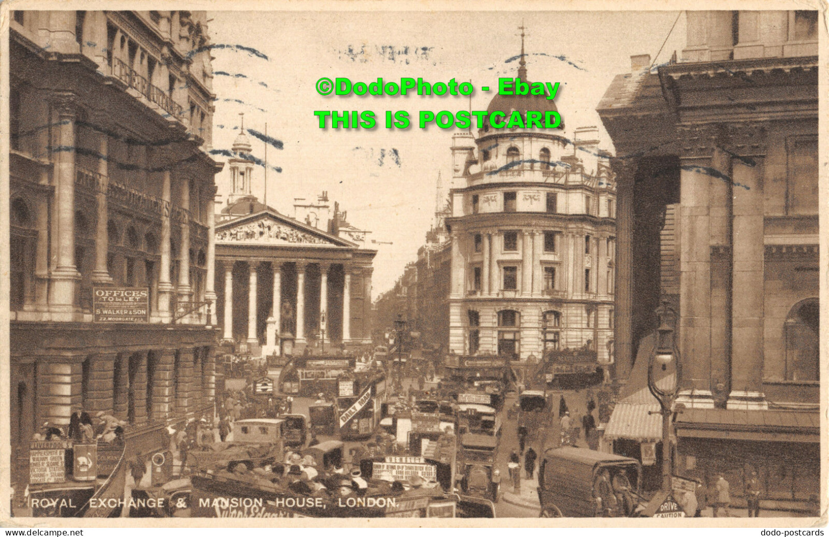 R393919 Royal Exchange And Mansion House. London. 1926 - Andere & Zonder Classificatie