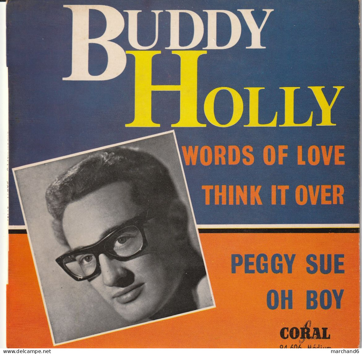 Buddy Holly Biem Coréal 94606 Peggy Sue/think It Over/oh Boy/words Of Love - Autres - Musique Anglaise