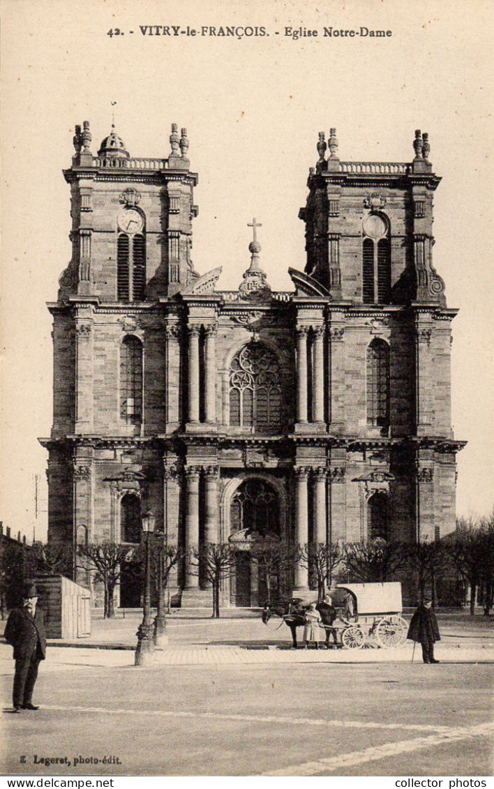 Vitry-le-François, France 1900s. Set Of 6 Unused Genuine Postcards [de42667] - Sammlungen & Sammellose