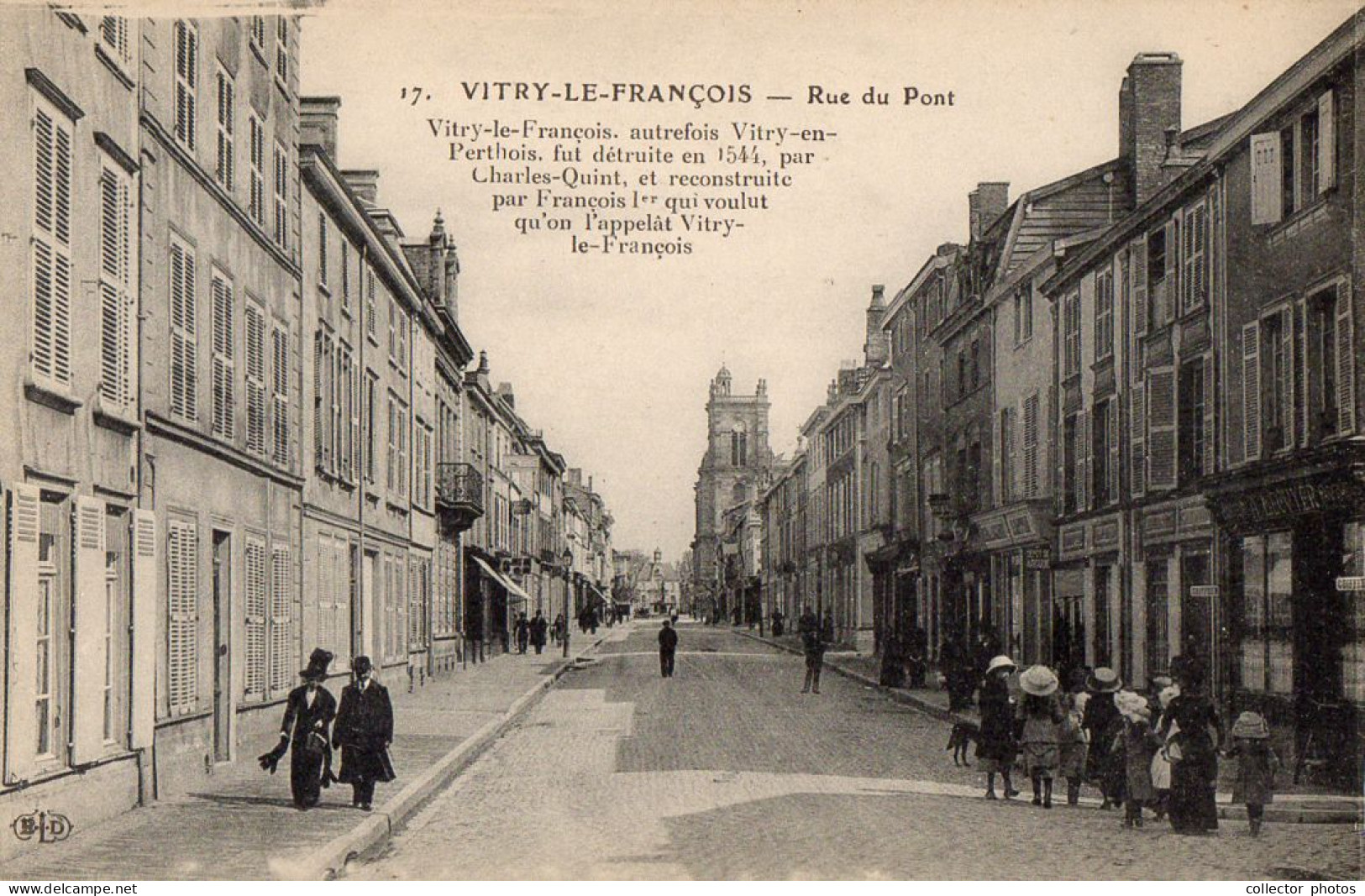 Vitry-le-François, France 1900s. Set of 6 unused genuine postcards [de42667]