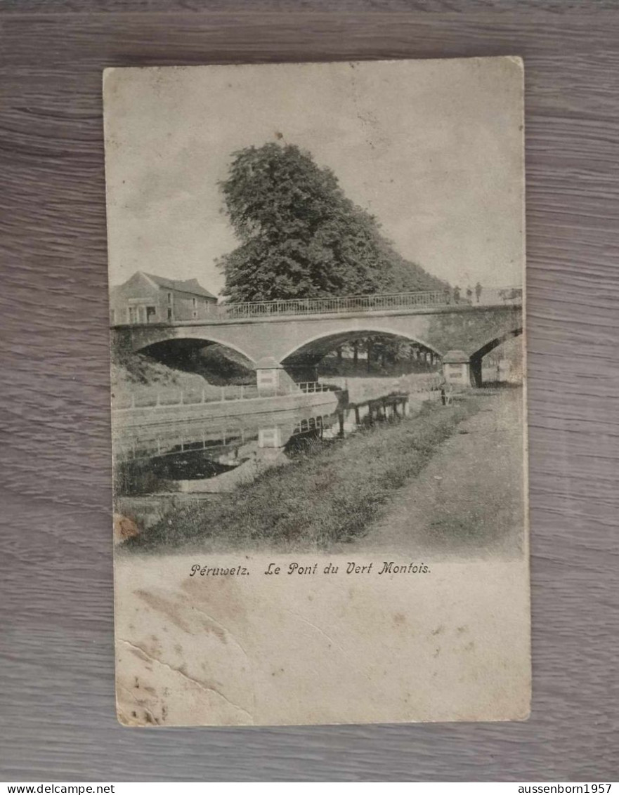 Peruwelz : Pont Du Vert Montois : Carte Dos Non Divisé, Envoyée En ??? - Péruwelz
