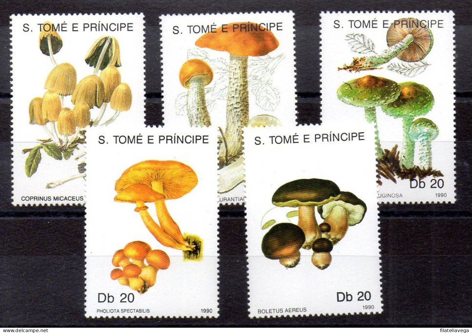 Sao Tome Y Príncipe Serie Nº Yvert 986/90 ** - Mushrooms