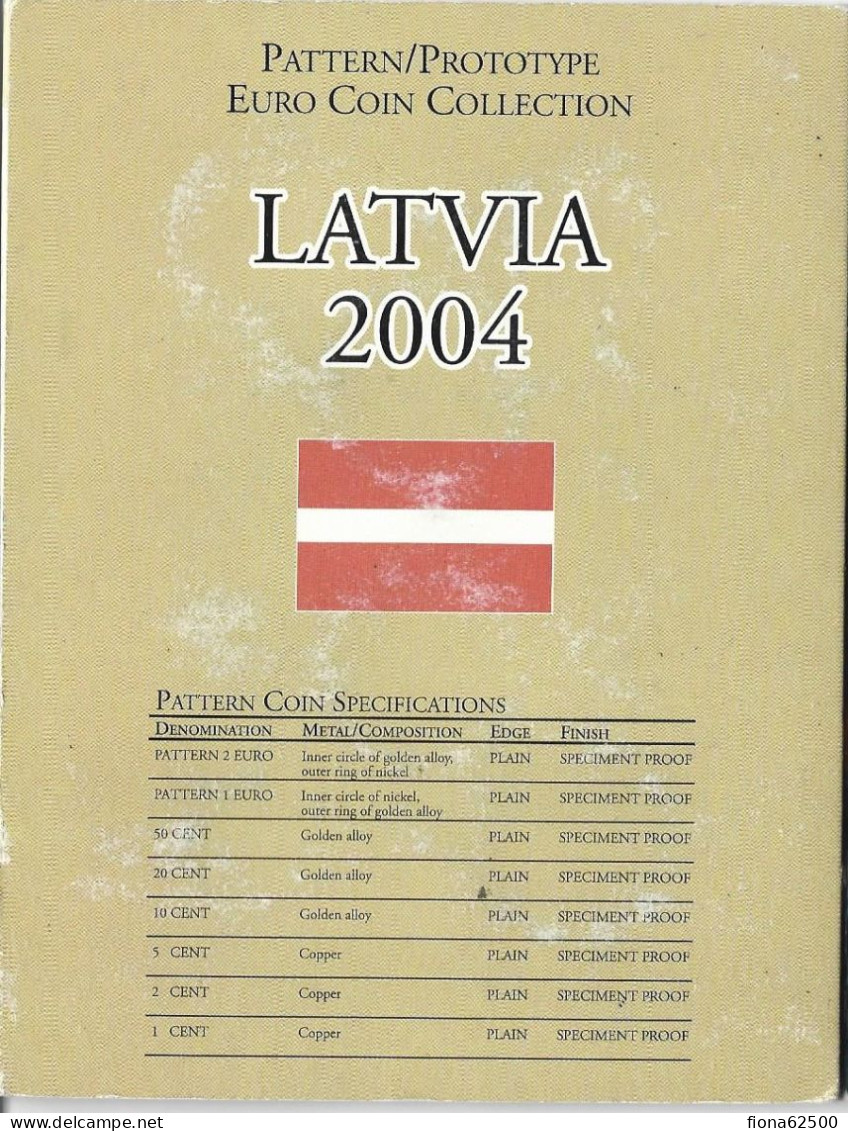 SERIE € ESSAIS 2004 . LETTONIE . - Privatentwürfe