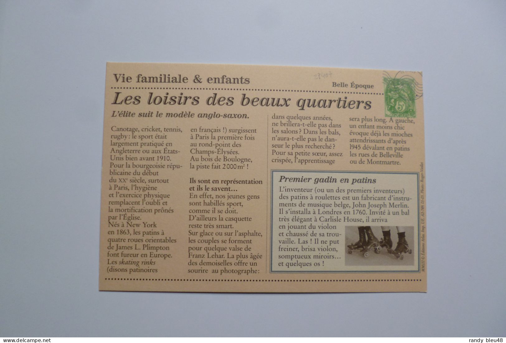 PARIS  -  Jardin Du Luxembourg  -  Enfants Jouant Avec Des Patins à Roulettes    (  1910 )     -  Edition Atlas  - - Otros & Sin Clasificación