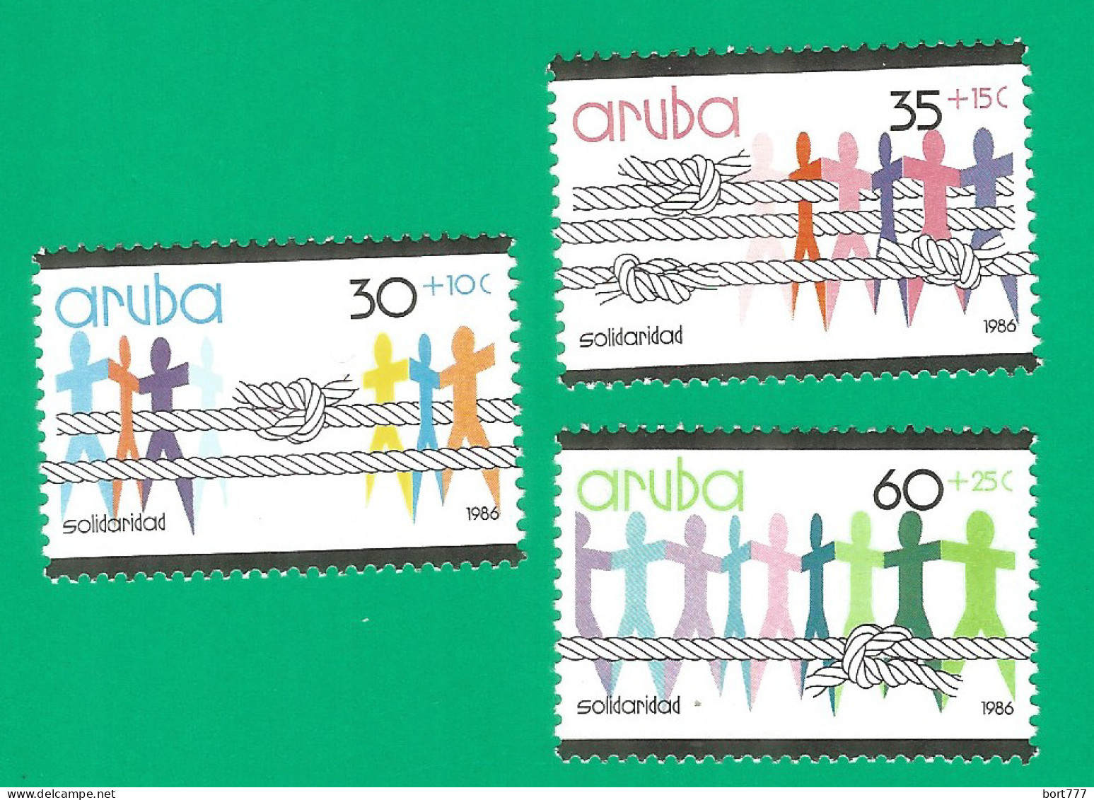 NETHERLANDS ARUBA 1986 Year , Mint Stamps MNH (**)   Michel# 13-15 - Curazao, Antillas Holandesas, Aruba