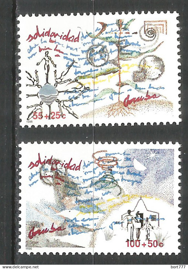 NETHERLANDS ARUBA 1990 Year , Mint Stamps MNH (**)   Michel# 78-79 - Curacao, Netherlands Antilles, Aruba