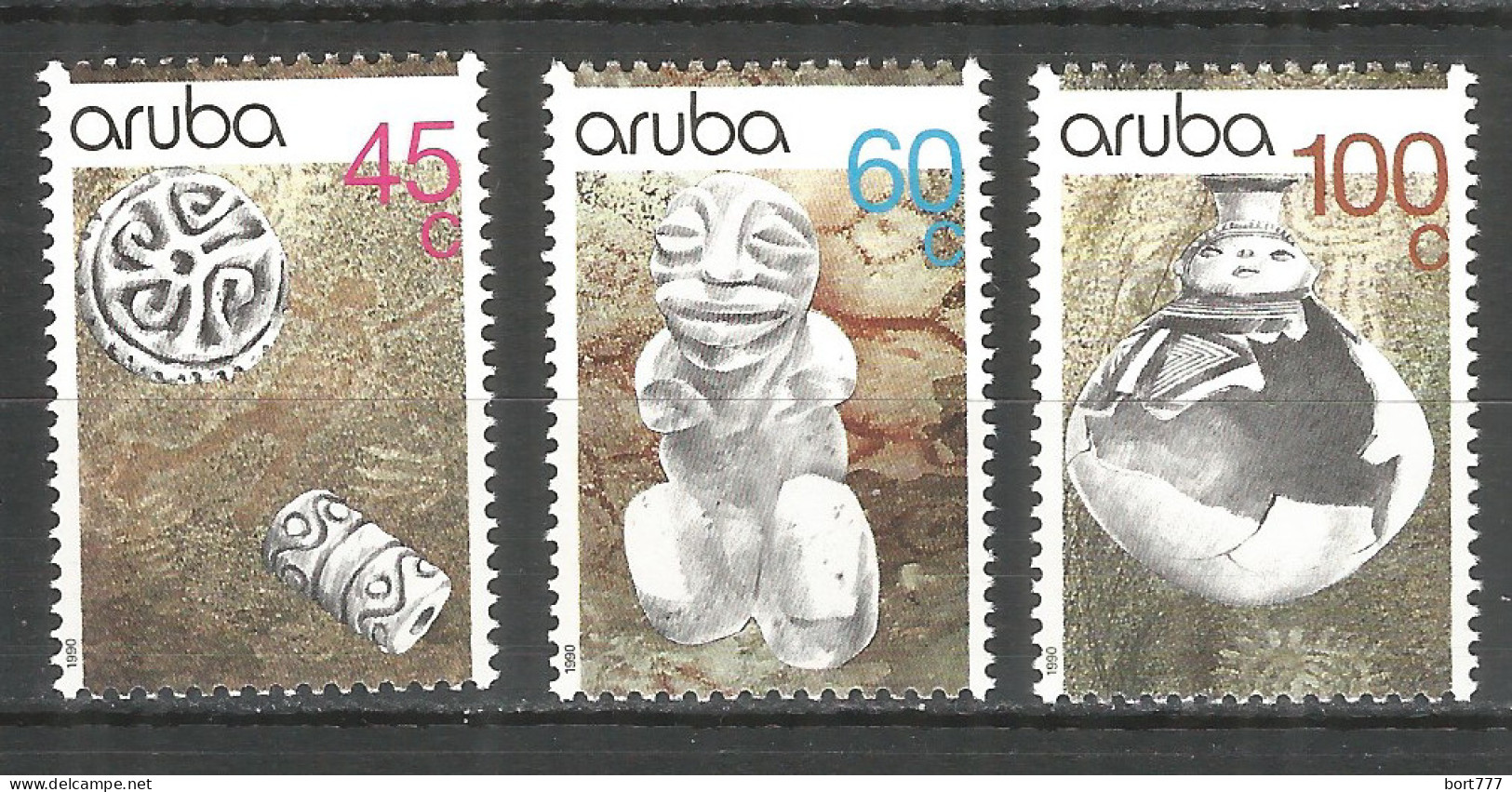 NETHERLANDS ARUBA 1990 Year , Mint Stamps MNH (**)   Michel# 80-82 - Curazao, Antillas Holandesas, Aruba