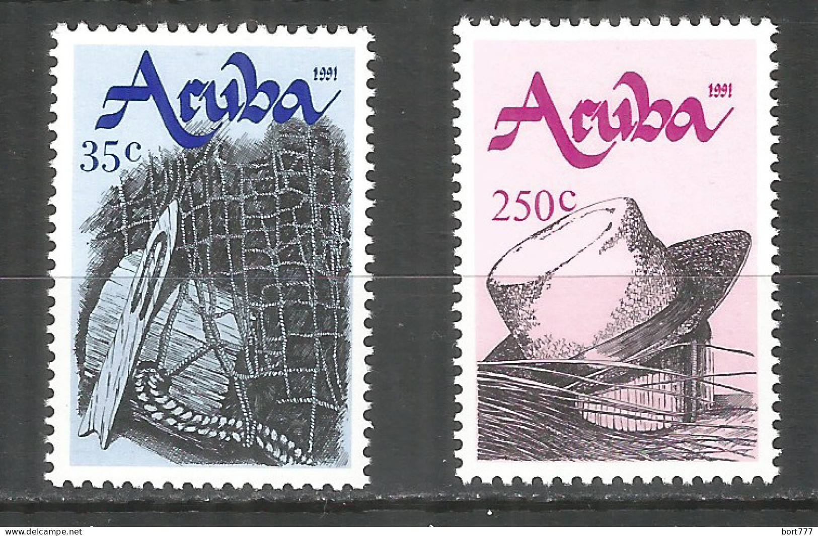 NETHERLANDS ARUBA 1991 Year , Mint Stamps MNH (**)   Michel# 95-96 - Curaçao, Nederlandse Antillen, Aruba