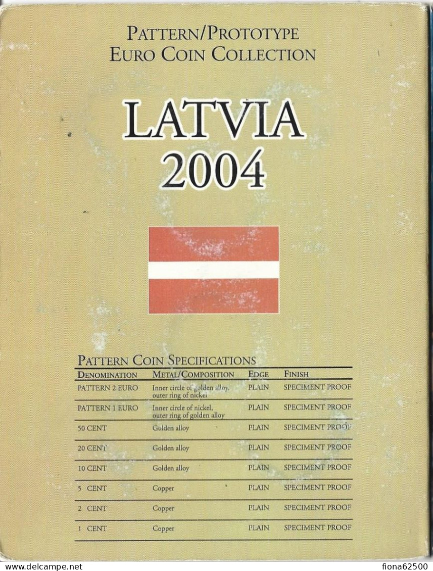 SERIE € ESSAIS 2004 . LETTONIE . - Privatentwürfe