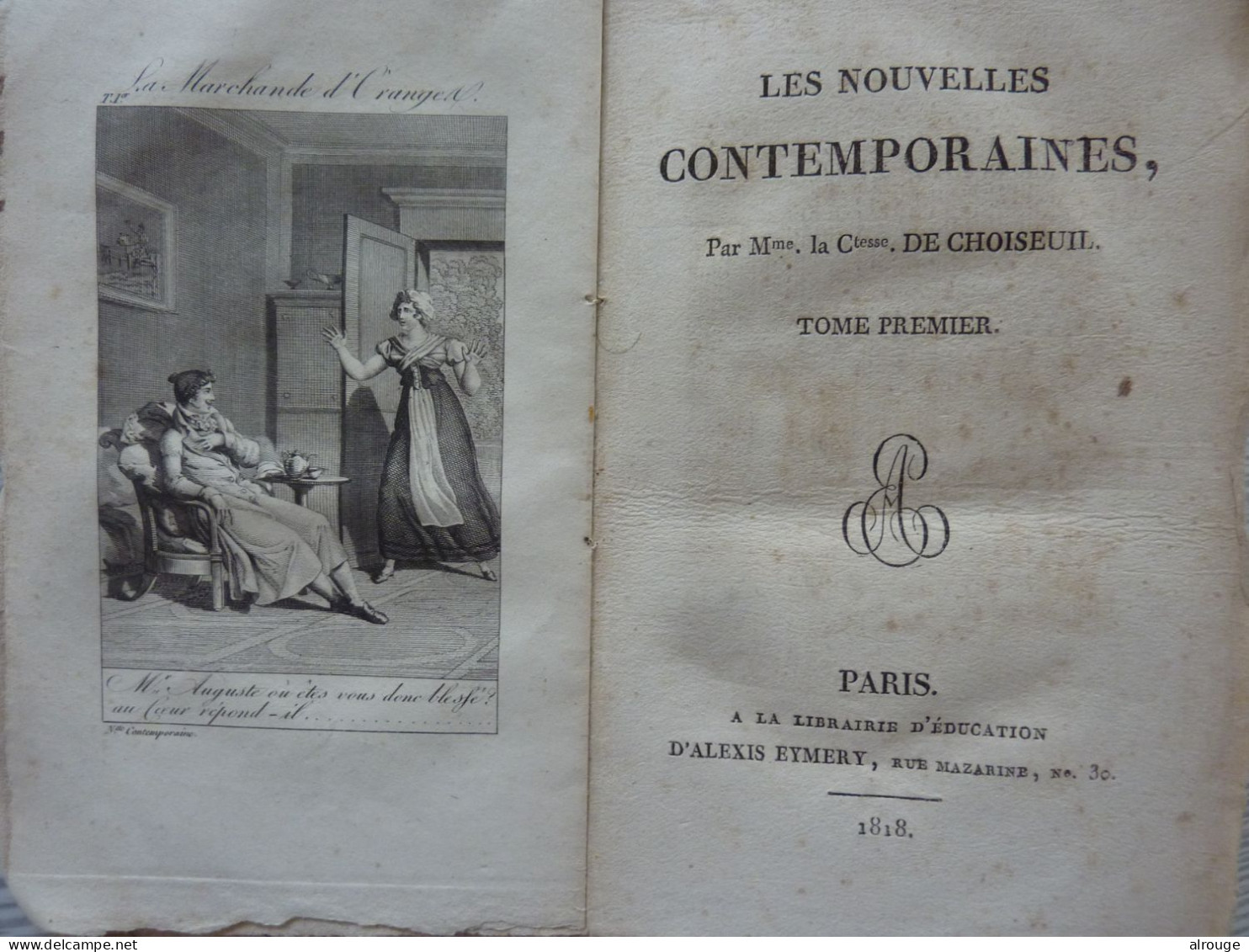 Les Nouvelles Contemporaines Par Mme La Ctesse De Choiseuil, 1818 - 1801-1900