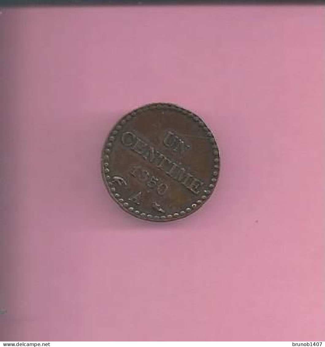 UN CENTIME 1850 A - 1 Centime