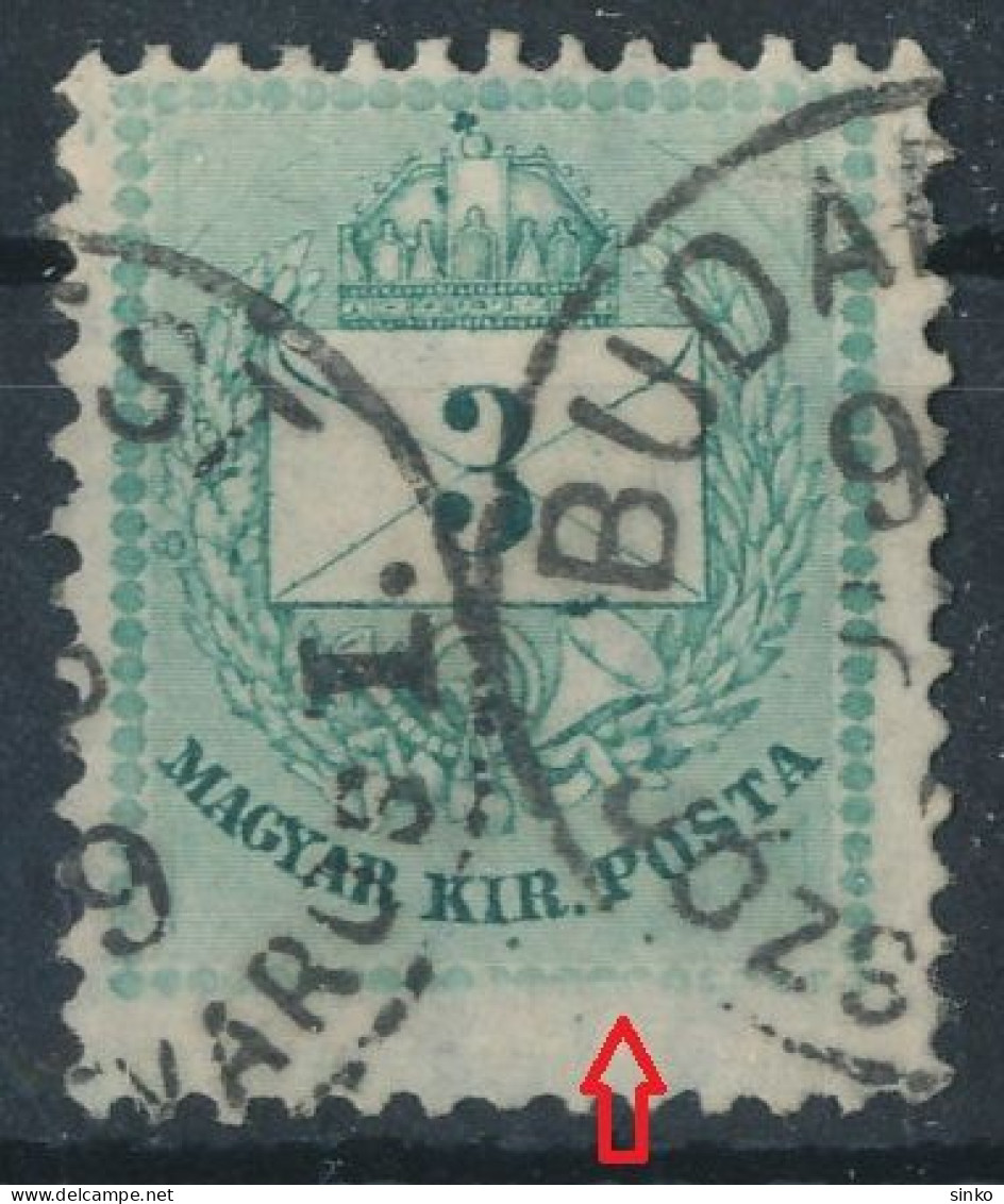 1881. Colour Number Krajcar 3kr Stamp - ...-1867 Vorphilatelie